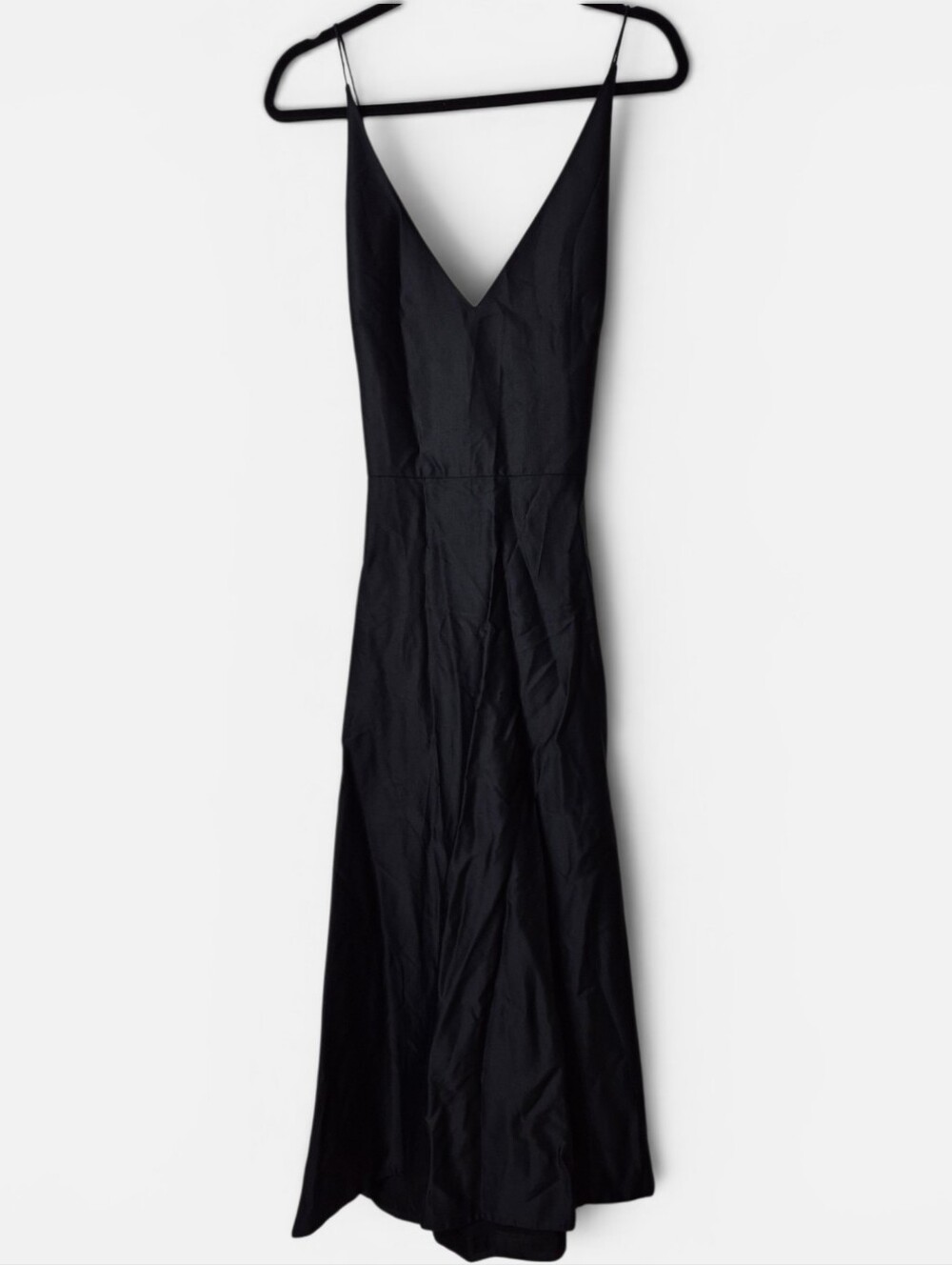 Kate Spade Saturday NWT Black Sleeveless V Neck Drape Dress 8